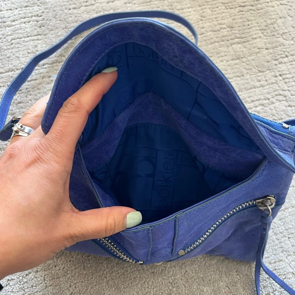 Botkier Blue Leather Crossbody Bag